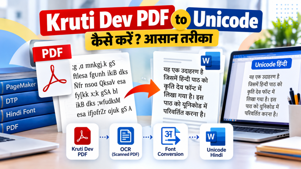 Kruti Dev PDF to Unicode Conversion Guide